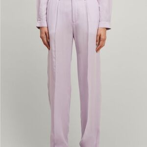 Joseph Silk Toile Beam Trouser Pant Periwinkle Purple Womens Sz. 40 (US 8/10)